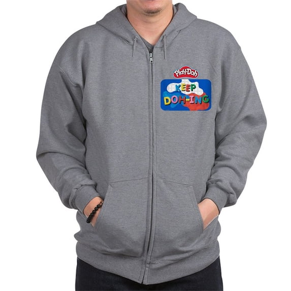 CafePress - Play Doh Keep Doh Ing Sweatshirt - Zip Hoodie, Classic Hooded Sweatshirt with Metal Zipper