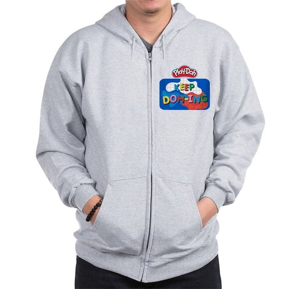 CafePress - Play Doh Keep Doh Ing Sweatshirt - Zip Hoodie, Classic Hooded Sweatshirt with Metal Zipper