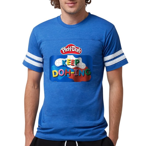 CafePress - Play Doh Keep Doh Ing T Shirt - Mens Football Shirt