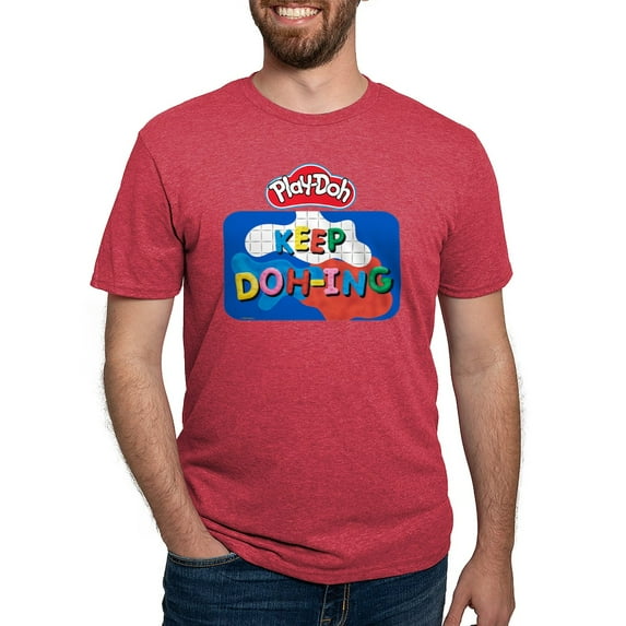 CafePress - Play Doh Keep Doh Ing T Shirt - Mens Tri-blend T-Shirt