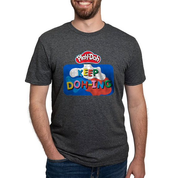 CafePress - Play Doh Keep Doh Ing T Shirt - Mens Tri-blend T-Shirt