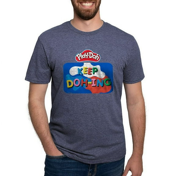 CafePress - Play Doh Keep Doh Ing T Shirt - Mens Tri-blend T-Shirt