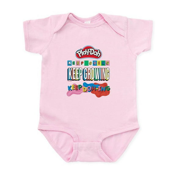 CafePress - Play Doh Keep Going Keep Growing Body Suit - Baby Light Bodysuit, Size Newborn - 24 Months
