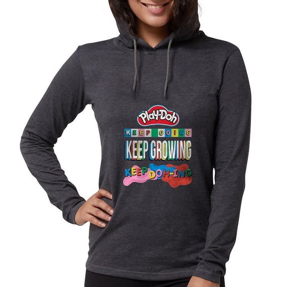 CafePress - Play Doh Keep Going Keep Growing Long Sleeve T Shirt - Womens Hooded Shirt