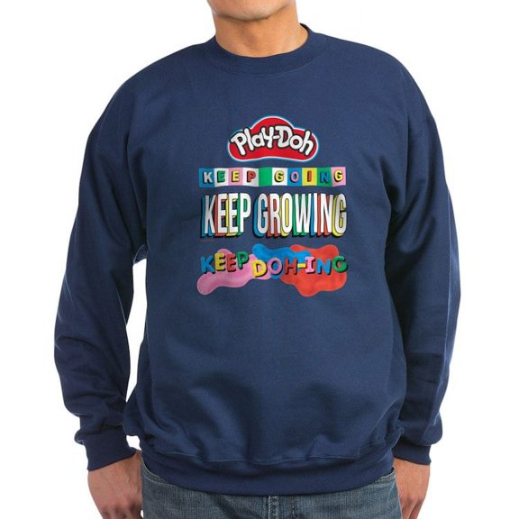 CafePress - Play Doh Keep Going Keep Growing Sweatshirt - Classic Crew Neck Sweatshirt