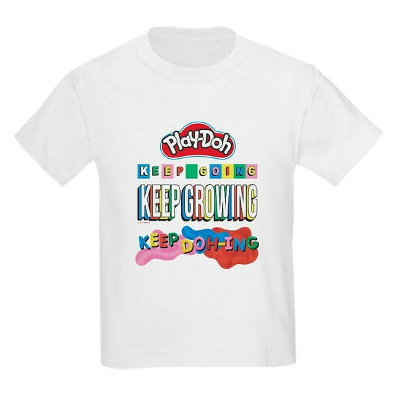 CafePress - Play Doh Keep Going Keep Growing T Shirt - Light T-Shirt Kids XS-XL