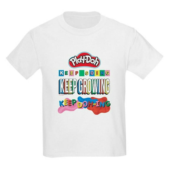 CafePress - Play Doh Keep Going Keep Growing T Shirt - Light T-Shirt Kids XS-XL