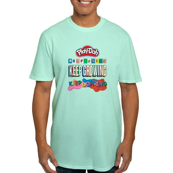CafePress - Play Doh Keep Going Keep Growing T Shirt - Men's Fitted T-Shirt