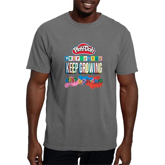 CafePress - Play Doh Keep Going Keep Growing T Shirt - Mens Comfort Colors Shirt