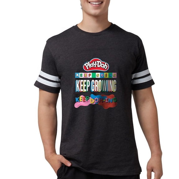 CafePress - Play Doh Keep Going Keep Growing T Shirt - Mens Football Shirt