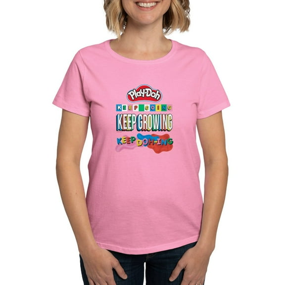 CafePress - Play Doh Keep Going Keep Growing T Shirt - Women's Traditional Fit Dark T-Shirt