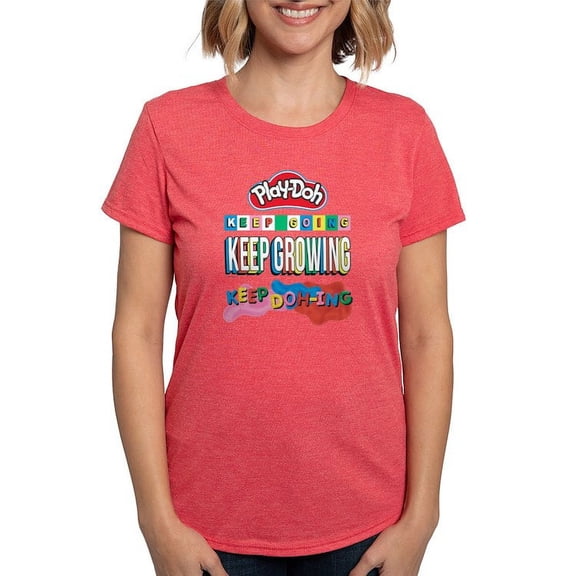 CafePress - Play Doh Keep Going Keep Growing T Shirt - Womens Tri-blend T-Shirt