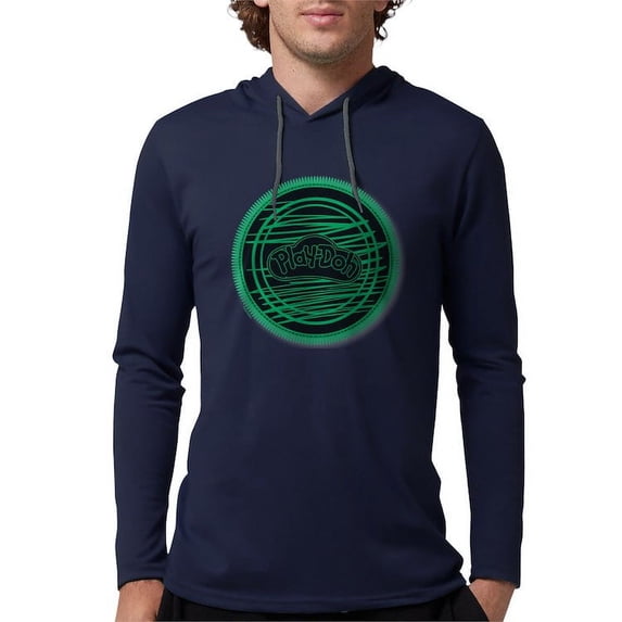 CafePress - Play Doh Logo Green Long Sleeve T Shirt - Mens Hooded Shirt