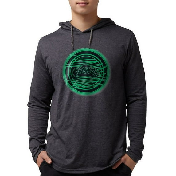 CafePress - Play Doh Logo Green Long Sleeve T Shirt - Mens Hooded Shirt