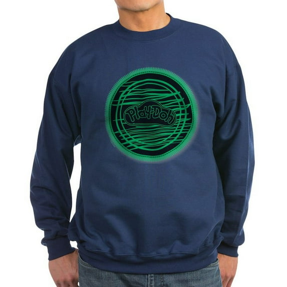 CafePress - Play Doh Logo Green Sweatshirt - Classic Crew Neck Sweatshirt