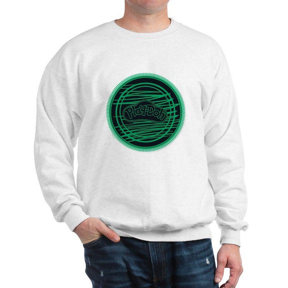 CafePress - Play Doh Logo Green Sweatshirt - Crew Neck Sweatshirt