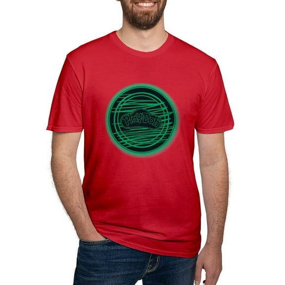 CafePress - Play Doh Logo Green T Shirt - Men's Fitted T-Shirt