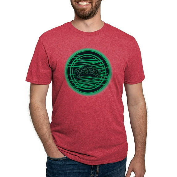 CafePress - Play Doh Logo Green T Shirt - Mens Tri-blend T-Shirt
