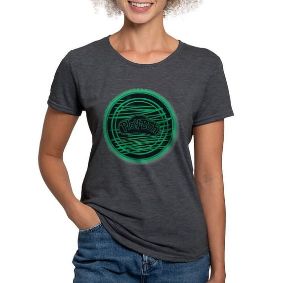 CafePress - Play Doh Logo Green T Shirt - Womens Tri-blend T-Shirt