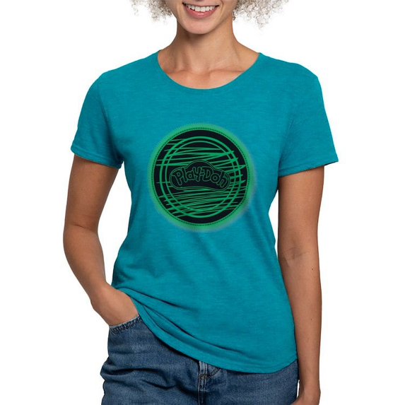 CafePress - Play Doh Logo Green T Shirt - Womens Tri-blend T-Shirt