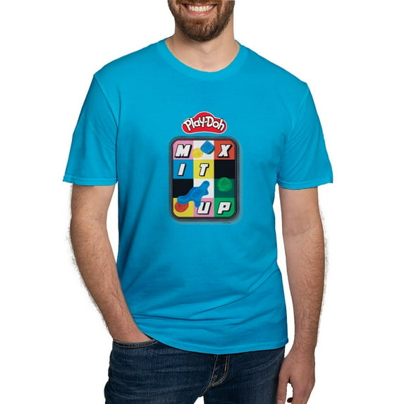CafePress - Play Doh Mix It Up T Shirt - Men's Fitted T-Shirt