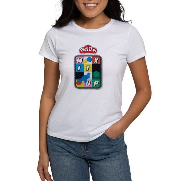 CafePress - Play Doh Mix It Up T Shirt - Women's Classic T-Shirt