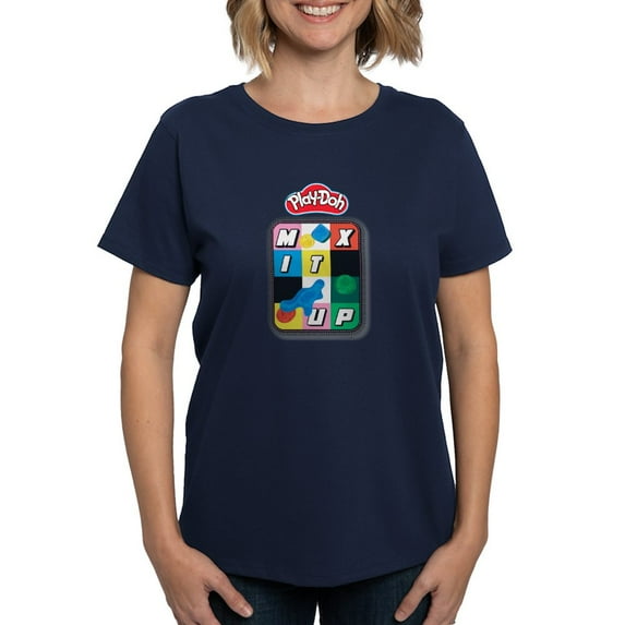 CafePress - Play Doh Mix It Up T Shirt - Women's Traditional Fit Dark T-Shirt