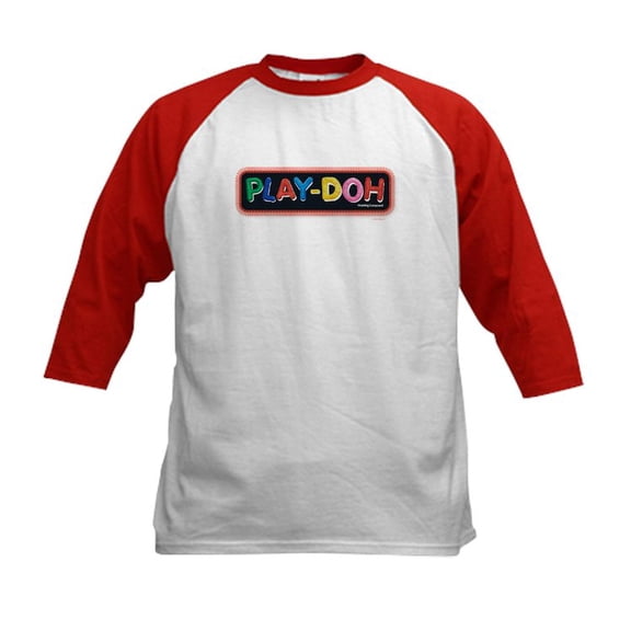 CafePress - Play Doh Stitched Logo Baseball Jersey - Kids Cotton Baseball Jersey, 3/4 Sleeve Shirt