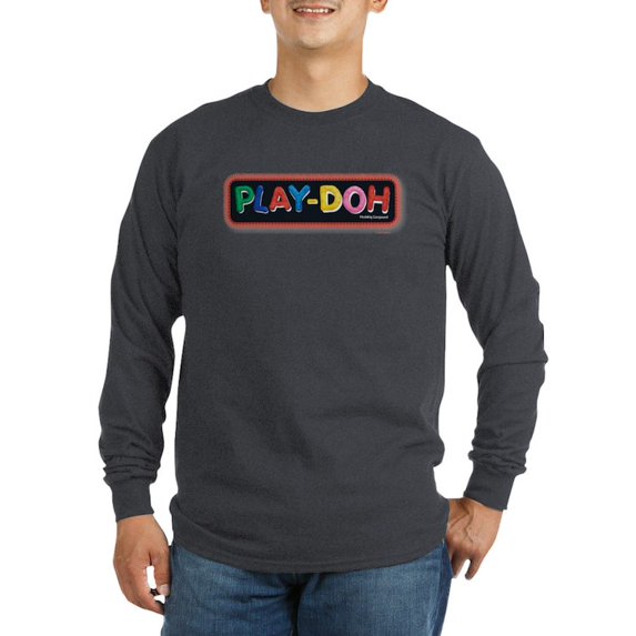 CafePress - Play Doh Stitched Logo Long Sleeve T Shirt - Long Sleeve Dark T-Shirt