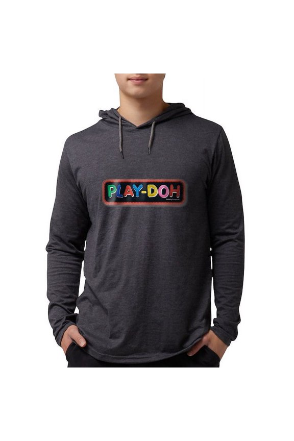 - Play Doh Stitched Logo Long Sleeve T Shirt - Mens Hooded Shirt
