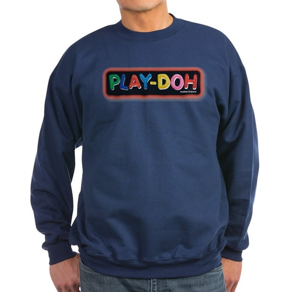 CafePress - Play Doh Stitched Logo Sweatshirt - Classic Crew Neck Sweatshirt