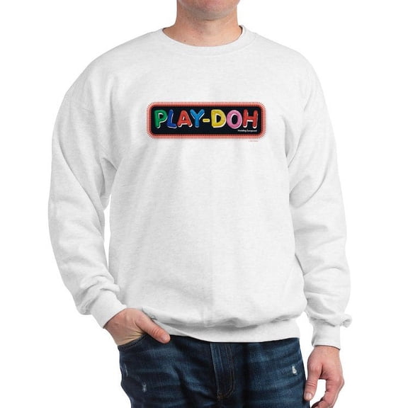 CafePress - Play Doh Stitched Logo Sweatshirt - Crew Neck Sweatshirt