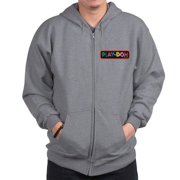 CafePress - Play Doh Stitched Logo Sweatshirt - Zip Hoodie, Classic Hooded Sweatshirt with Metal Zipper
