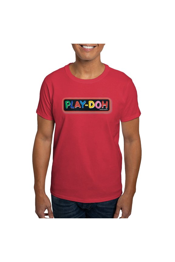 - Play Doh Stitched Logo T Shirt - Men's Classic Graphic Cotton T-Shirt