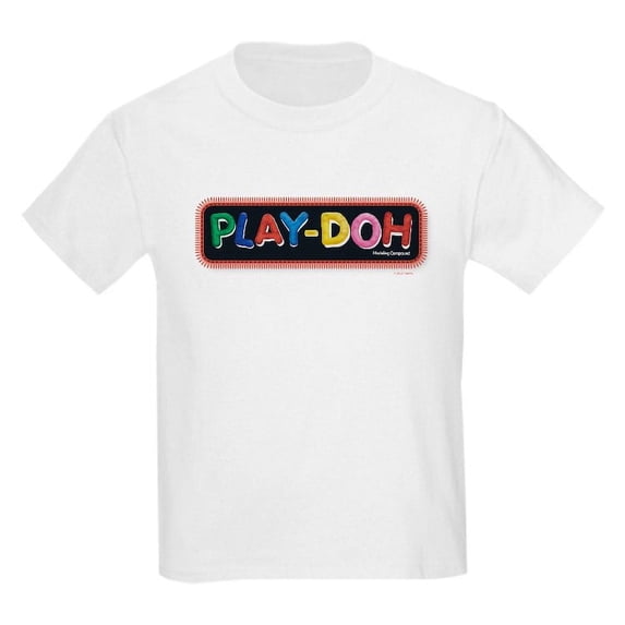 CafePress - Play Doh Stitched Logo T Shirt - Light T-Shirt Kids XS-XL