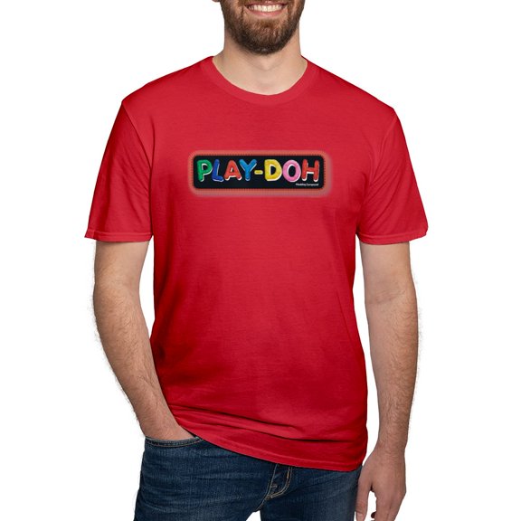 CafePress - Play Doh Stitched Logo T Shirt - Men's Fitted T-Shirt