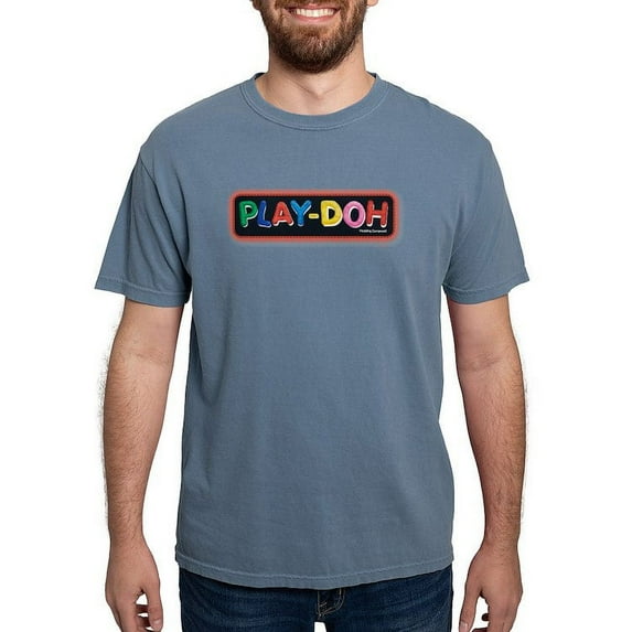 CafePress - Play Doh Stitched Logo T Shirt - Mens Comfort Colors Shirt