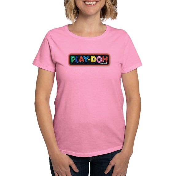 CafePress - Play Doh Stitched Logo T Shirt - Women's Traditional Fit Dark T-Shirt