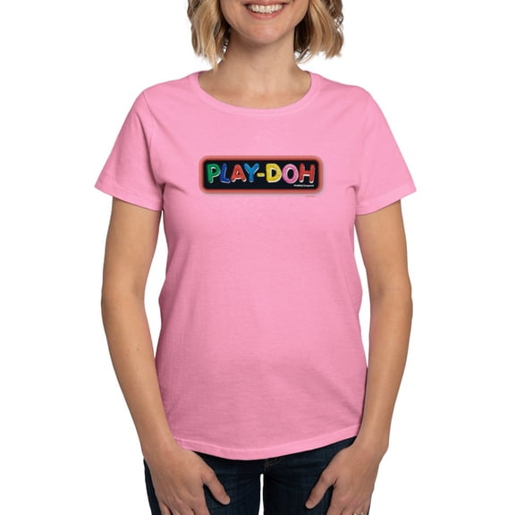 CafePress - Play Doh Stitched Logo T Shirt - Women's Traditional Fit Dark T-Shirt