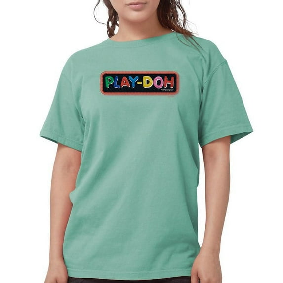 CafePress - Play Doh Stitched Logo T Shirt - Womens Comfort Colors® Shirt
