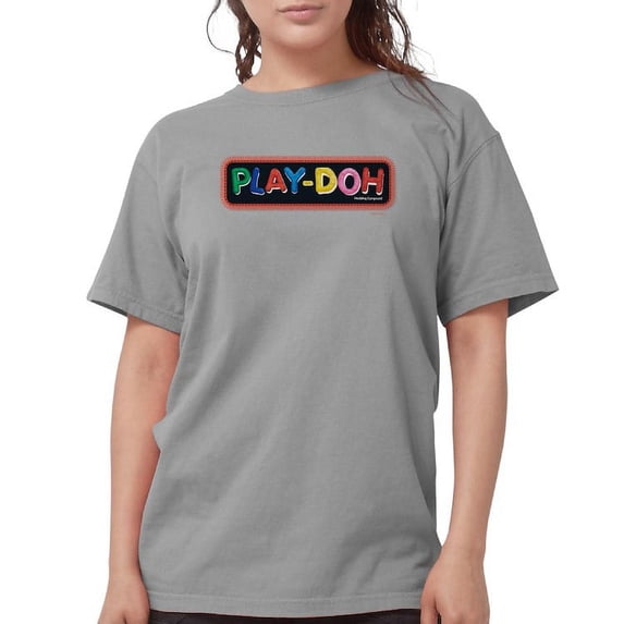 CafePress - Play Doh Stitched Logo T Shirt - Womens Comfort Colors® Shirt