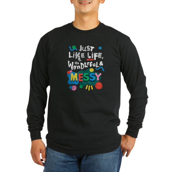 CafePress - Play Doh Wonderful And Messy Long Sleeve T Shirt - Long Sleeve Dark T-Shirt