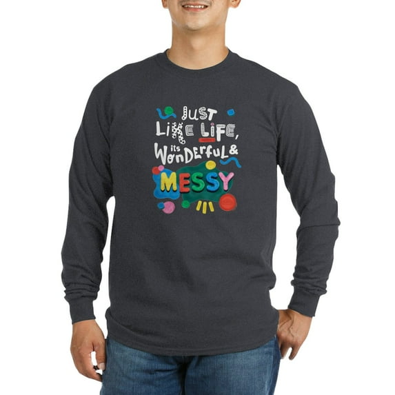 CafePress - Play Doh Wonderful And Messy Long Sleeve T Shirt - Long Sleeve Dark T-Shirt