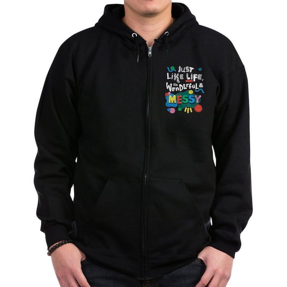 CafePress - Play Doh Wonderful And Messy Sweatshirt - Zip Hoodie, Classic Hooded Sweatshirt with Metal Zipper