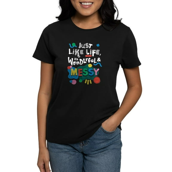 CafePress - Play Doh Wonderful And Messy T Shirt - Women's Traditional Fit Dark T-Shirt