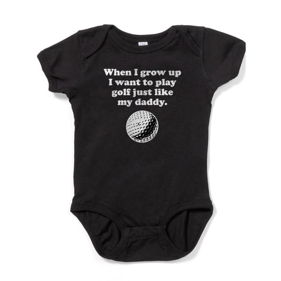 CafePress - Play Golf Like My Daddy - Cute Infant Bodysuit Baby Romper
