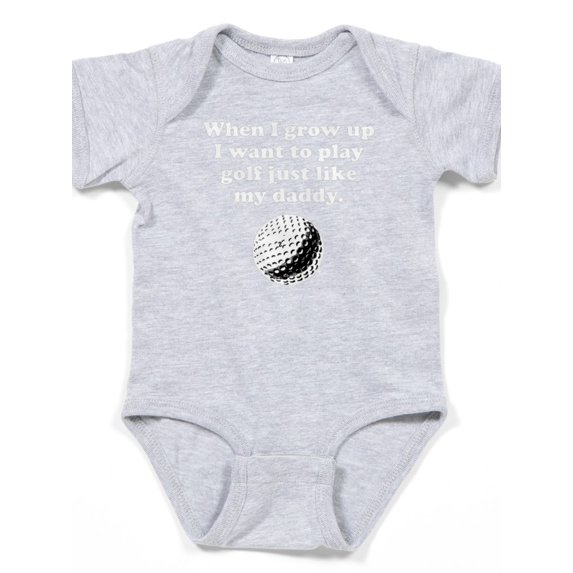 CafePress - Play Golf Like My Daddy - Cute Infant Bodysuit Baby Romper