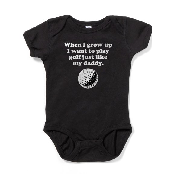 CafePress - Play Golf Like My Daddy - Cute Infant Bodysuit Baby Romper