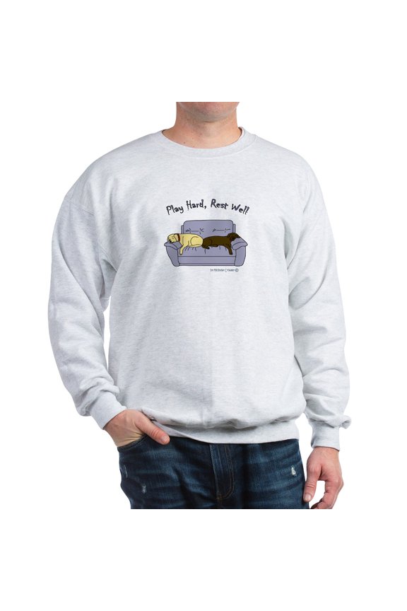 - Play Hard Rest Well More Color Combos Sweatshirt - Crew Neck Sweatshirt