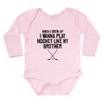 thumbnail image 1 of CafePress - Play Hockey Like My Brother Body Suit - Long Sleeve Cotton Baby Bodysuit, 1 of 4